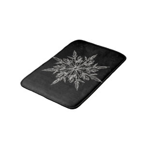 Perfect Snowflake for the Christmas Holiday Bath Mat