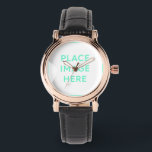 Perfect Square Black Leather Watch<br><div class="desc">Perfect Square Black Leather Watch</div>