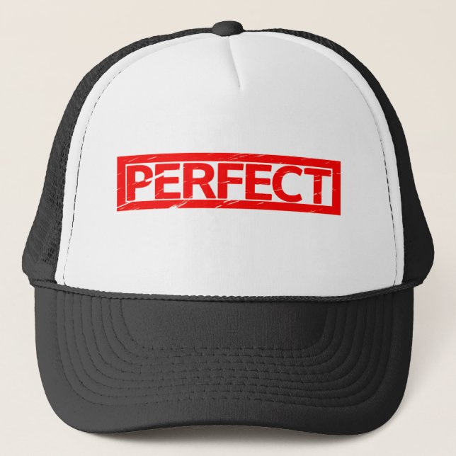 Perfect Stamp Trucker Hat (Front)