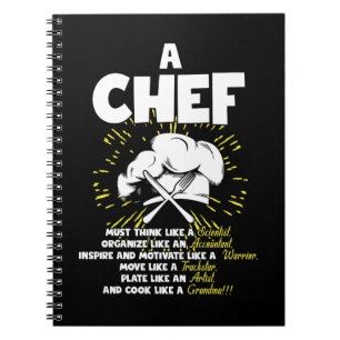 Perfect Statement Chef For Any Cooking Connoisseur Notebook