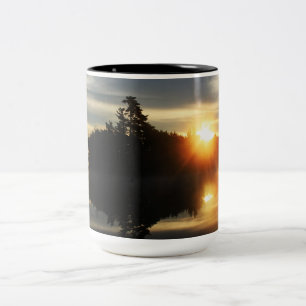 perfect sunrise Two-Tone coffee mug