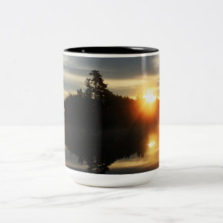 perfect sunrise Two-Tone coffee mug