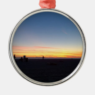 Perfect Sunset in Huntington Beach, California Metal Ornament