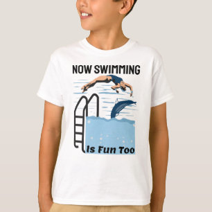 Perfect Swimmer Design - Now Swimming is Fun Too T-Shirt