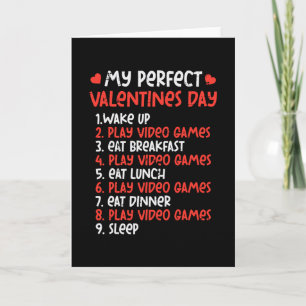Perfect Valentines Day Play Video Games Gamer Men Card