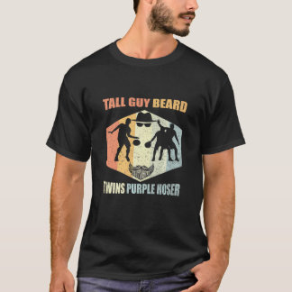 Perfect Vintage Retro Dude Tall Guy Beard Twins Pu T-Shirt