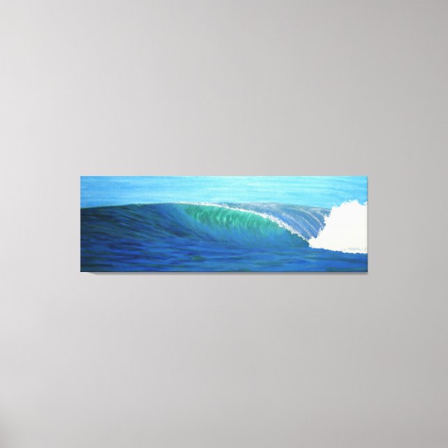 Perfect wave canvas print (Front)