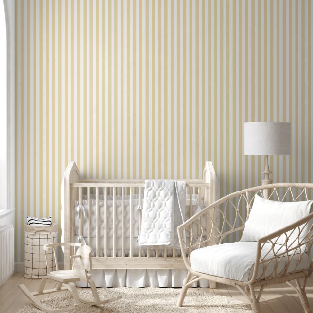 perfect yellow/white striped  wallpaper (Kids)