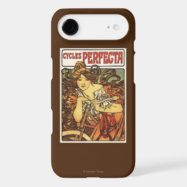 Perfecta Bicycles with Woman Advertisement Poste Case-Mate iPhone Case (Back)
