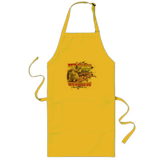 Perfected in weakness long apron