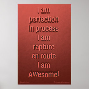 "PERFECTION" Awesome Poster (Confidence)