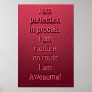 "PERFECTION" Awesome Poster (Confidence)