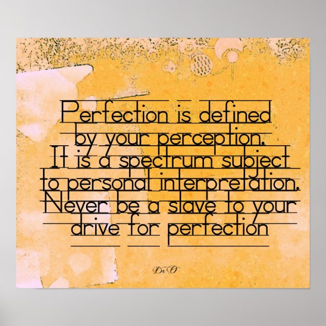 Perfection - Poster (Front)
