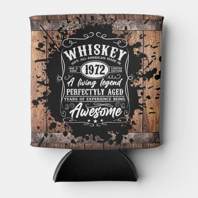 Perfectly Aged Whiskey Can Cooler (Front)
