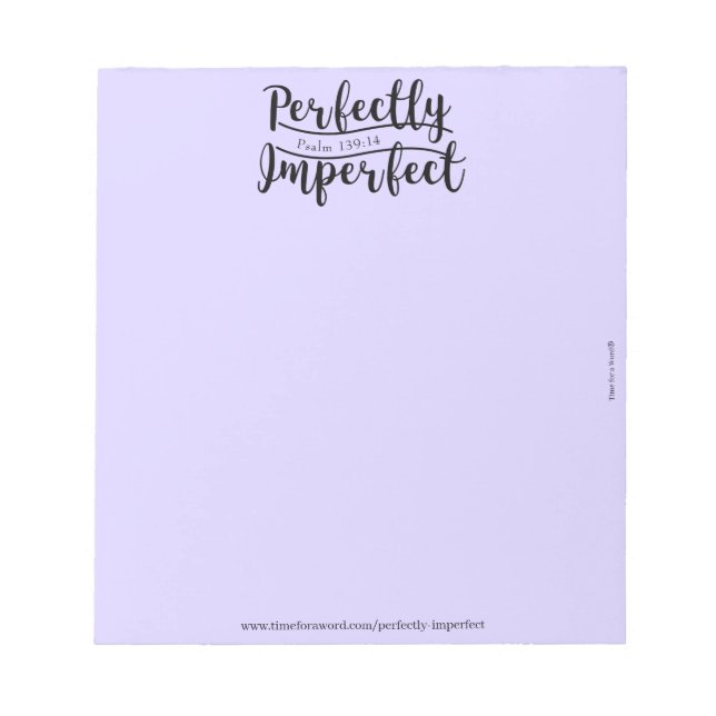 Perfectly Imperfect Notepad (Front)
