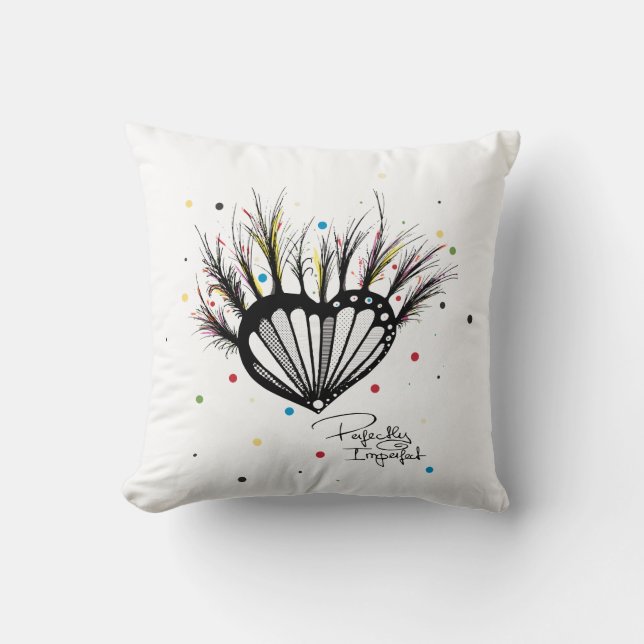 Perfectly Imperfect Throw Pillow (Front)