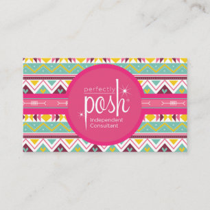 Perfectly Posh Business Cards, Boho Posh Business Card