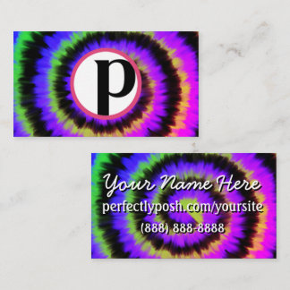Perfectly Posh dark tie dye Business Card