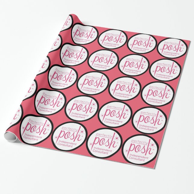 Perfectly Posh Independent Consultant gifts Wrapping Paper (Unrolled)