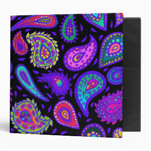 Perfectly Pretty Purple Paisley Binder