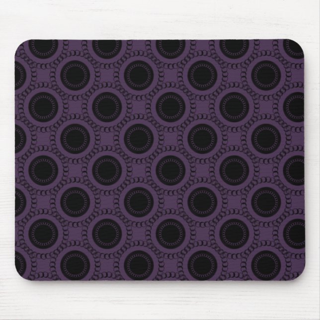 Perfectly Swanky Mousepad, Eggplant Mouse Pad (Front)