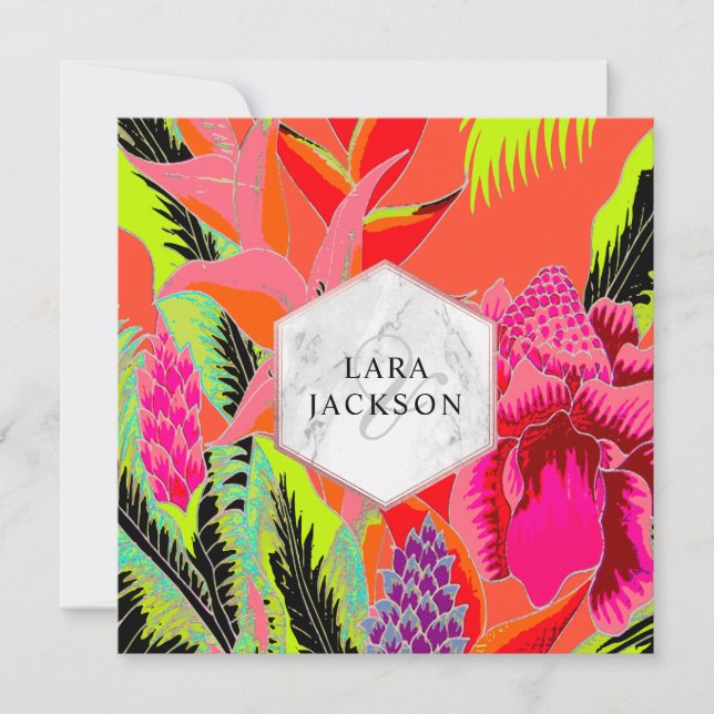Perfectly Tropical/ginger/coconut/ti Invitation (Front)