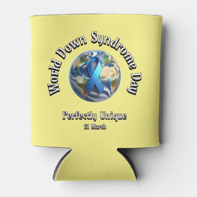 Perfectly Unique. World Down Syndrome Day. Can Cooler (Front)