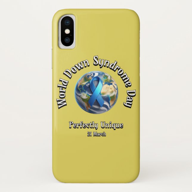 Perfectly Unique. World Down Syndrome Day. Case-Mate iPhone Case (Back)