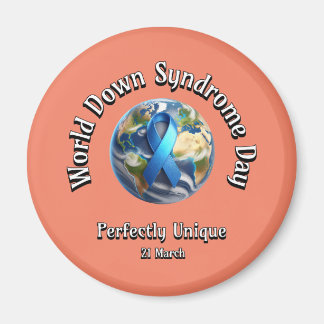 Perfectly Unique. World Down Syndrome Day. Magnet