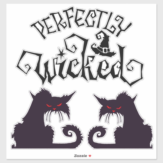Perfectly Wicked Black Cats (Sheet)