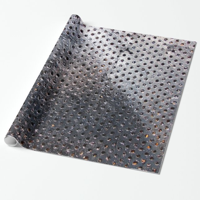 Perforated Metal sheet Wrapping Paper (Unrolled)