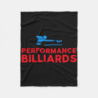 Performance Billiards Logo - Pool Player Fleece Blanket