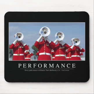 Performance: Inspirational Quote Mouse Pad