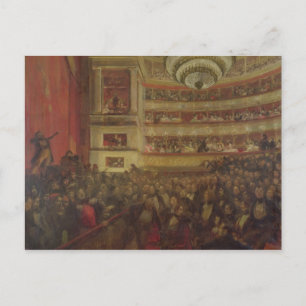 Performance of 'Hernani' by Victor Hugo Postcard