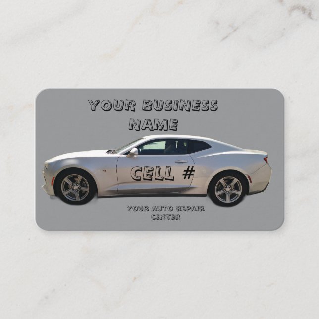 Performance  Repair Center Business Card (Front)