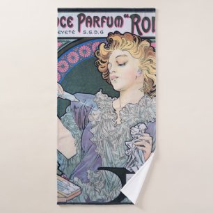 Perfume, Alphonse Mucha Bath Towel