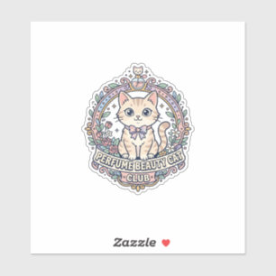 Perfume Beauty Cat Cute Cat T-Shirt Design - Perfu