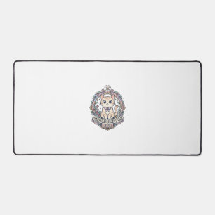 Perfume Beauty Cat Cute Cat T-Shirt Design - Perfu Desk Mat