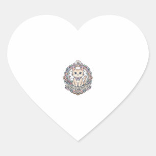 Perfume Beauty Cat Cute Cat T-Shirt Design - Perfu Heart Sticker