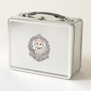 Perfume Beauty Cat Cute Cat T-Shirt Design - Perfu Metal Lunch Box