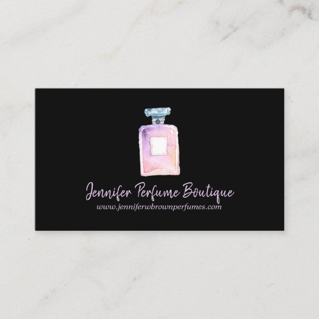 Perfume bottle Essential oil Aroma theraphy Business Card (Front)