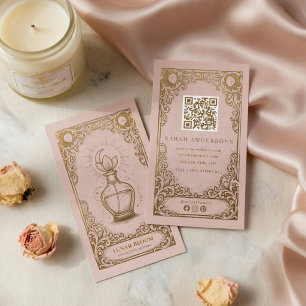 Perfume Business Card   Vintage Boho Perfume Brand