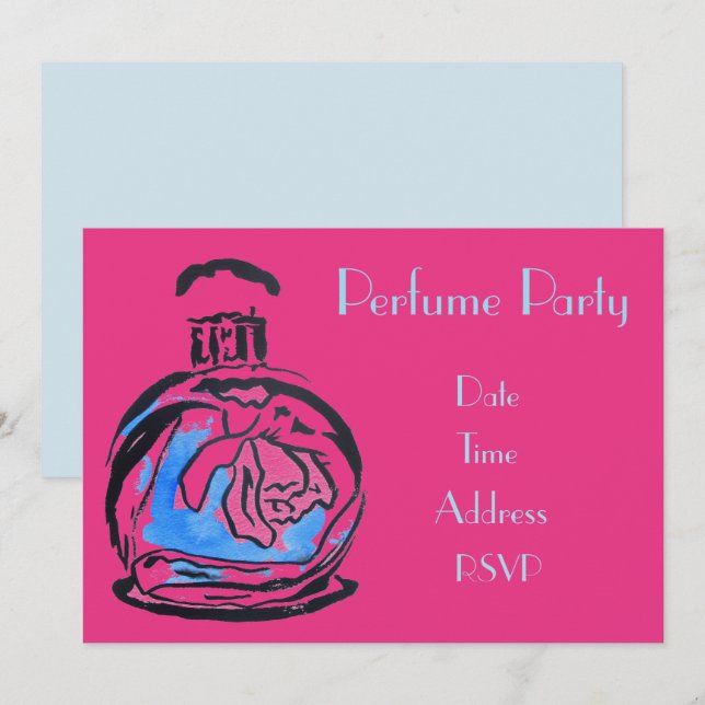 Perfume party plan party invitation (Front/Back)