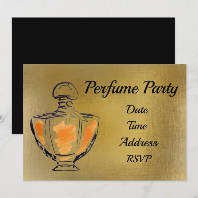 Perfume party plan party invitation (Front/Back)