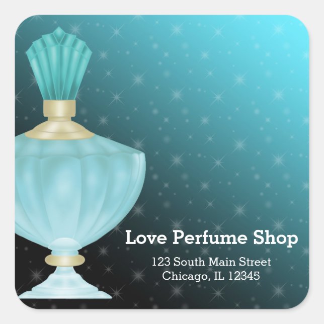 Perfume Square Sticker (Front)