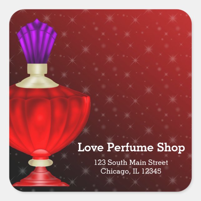 Perfume Square Sticker (Front)