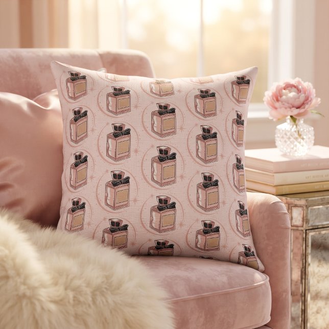 Perfume Throw Pillow (Creator Uploaded)
