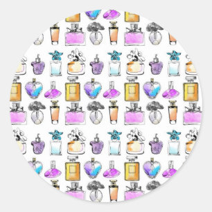 Perfumes Art Classic Round Sticker