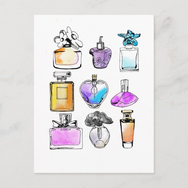 Perfumes Art Postcard (Front)