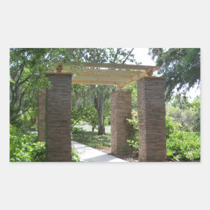 pergola on a path sticker